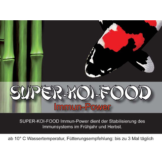 Super-Koi-Food Immun-Power fr die Gesundheit, 2 x 5 kg, 6 mm - ideal fr die Monate Oktober bis April