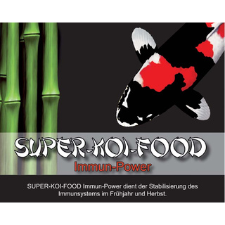 Super-Koi-Food Immun-Power fr die Gesundheit, 15 kg, 6 mm - ideal fr die Monate Oktober bis April